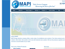 Tablet Screenshot of mapienergysolutions.com